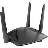 D-Link DIR-X1860 trådløs router Gigabit Ethernet Dual-band (2,4 GHz / 5 GHz) 4G Sort Wi-Fi 6 (802.11ax), Dual-band (2,4 GHz / 5 GHz), Ethernet LAN, 4G, Sort, Bordplade router