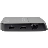 Digitus DA-70882 interface hub USB 2.0 625 Mbit/s Sort, Docking station Sort, USB 2.0, USB 3.2 Gen 1 (3.1 Gen 1) Type-A, MicroSD (TransFlash), SD, SDHC, SDXC, 625 Mbit/s, Sort, Plast