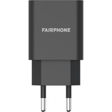 Fairphone 000-0020-000000-0003 oplader til mobil enhed Sort Indendørs Sort, Indendørs, USB, 12 V, Sort