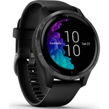 Garmin Venu AMOLED Sort GPS (satellit), SmartWatch Sort/grå, AMOLED, Berøringsskærm, Wi-Fi, GPS (satellit), 46,3 g