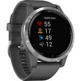 Garmin vívoactive 4 3,3 cm (1.3") Sølv GPS (satellit), SmartWatch grå, 3,3 cm (1.3"), Berøringsskærm, Wi-Fi, GPS (satellit), 50,5 g