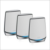 Netgear Orbi RBK853 AX6000 WiFi 6 Mesh System Tri-band (2,4 GHz / 5 GHz / 5 GHz) Wi-Fi 6 (802.11ax) Grå 4 Intern, Mesh router Grå, Intern, Strøm, 525 m², Tri-band (2,4 GHz / 5 GHz / 5 GHz), Wi-Fi 6 (802.11ax)