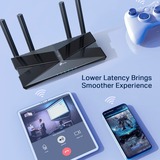 TP-Link Archer AX50 trådløs router Gigabit Ethernet Dual-band (2,4 GHz / 5 GHz) 4G Sort Sort, Wi-Fi 6 (802.11ax), Dual-band (2,4 GHz / 5 GHz), Ethernet LAN, 4G, Sort, Bordplade router