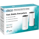 TP-Link Deco M4(2-pack) Dual-band (2,4 GHz / 5 GHz) Wi-Fi 5 (802.11ac) Hvid Intern, Mesh router Hvid, Hvid, Intern, LAN, Strøm, WLAN, 0 - 40 °C, -40 - 70 °C, 10 - 90%