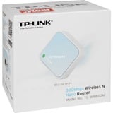 TP-Link TL-WR802N trådløs router Hurtigt ethernet Enkelt band (2,4 GHz) 4G Blå, Hvid Wi-Fi 4 (802.11n), Enkelt band (2,4 GHz), Ethernet LAN, 4G, Blå, Hvid, Bordplade router