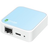 TP-Link TL-WR802N trådløs router Hurtigt ethernet Enkelt band (2,4 GHz) 4G Blå, Hvid Wi-Fi 4 (802.11n), Enkelt band (2,4 GHz), Ethernet LAN, 4G, Blå, Hvid, Bordplade router