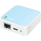 TP-Link TL-WR802N trådløs router Hurtigt ethernet Enkelt band (2,4 GHz) Blå, Hvid Wi-Fi 4 (802.11n), Enkelt band (2,4 GHz), Ethernet LAN, Blå, Hvid, Bærbar router