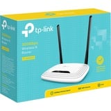 TP-Link TL-WR841N trådløs router Hurtigt ethernet Enkelt band (2,4 GHz) 4G Sort, Hvid Hvid/Sort, Wi-Fi 4 (802.11n), Enkelt band (2,4 GHz), Ethernet LAN, 4G, Sort, Hvid, Bordplade router, Detail