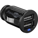 goobay 58820 oplader til mobil enhed Sort Indendørs Sort, Indendørs, Cigartænder, 5 V, 1 m, Sort