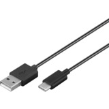 goobay 58820 oplader til mobil enhed Sort Indendørs Sort, Indendørs, Cigartænder, 5 V, 1 m, Sort