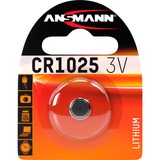 Ansmann 3V Lithium CR1025 Engangsbatteri Engangsbatteri, CR1025, Lithium, 3 V, 1 stk, Sølv