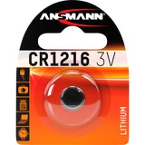 Ansmann 3V Lithium CR1216 Engangsbatteri Engangsbatteri, CR1216, Lithium, 3 V, 1 stk, Sølv