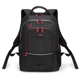 DICOTA Backpack Plus SPIN rygsæk Sort Polyester Sort, Sport, Unisex, 35,6 cm (14"), Notebook rum, Polyester