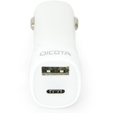 DICOTA D31469 oplader til mobil enhed Hvid Automatisk Hvid, Automatisk, Cigartænder, Hvid