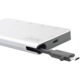 Digitus DA-70867 interface hub USB 3.2 Gen 1 (3.1 Gen 1) Type-C Sølv, Docking station Sølv, USB 3.2 Gen 1 (3.1 Gen 1) Type-C, HDMI, USB 3.2 Gen 1 (3.1 Gen 1) Type-A, USB 3.2 Gen 1 (3.1 Gen 1) Type-C, MMC, MicroSD (TransFlash), SD, SDHC, SDXC, 3840 x 2160 pixel, Sølv, Aluminium