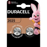 Duracell 2025 Engangsbatteri CR2025 Lithium Engangsbatteri, CR2025, Lithium, 3 V, 2 stk, Sølv