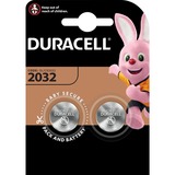Duracell 2032 Engangsbatteri CR2032 Lithium Sort, Engangsbatteri, CR2032, Lithium, 3 V, 2 stk, Sølv