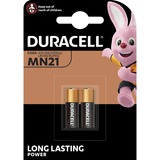 Duracell MN21 Engangsbatteri Alkaline Engangsbatteri, Alkaline, 12 V, 2 stk, Sort, Guld, Sølv, 7,4 g