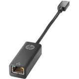 HP USB-C til RJ45-adapter Sort, USB Type-C, RJ-45, Hanstik, Sort, Forretning, Windows 10, Windows 7, Windows 8, Windows 8.1