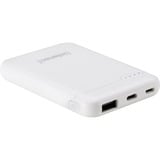 Intenso 7313522 powerbank Lithium polymer (LiPo) 5000 mAh Hvid, Power Bank Hvid, 5000 mAh, Lithium polymer (LiPo), Hvid