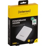 Intenso 7313522 powerbank Lithium polymer (LiPo) 5000 mAh Hvid, Power Bank Hvid, 5000 mAh, Lithium polymer (LiPo), Hvid