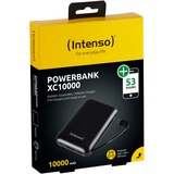 Intenso 7314530 powerbank Lithium polymer (LiPo) 10000 mAh Sort, Power Bank Sort, 10000 mAh, Lithium polymer (LiPo), Sort