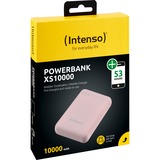 Intenso XS10000 Lithium polymer (LiPo) 10000 mAh Rose, Power Bank Rosa, 10000 mAh, Lithium polymer (LiPo), Rose