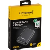 Intenso XS10000 Lithium polymer (LiPo) 10000 mAh Sort, Power Bank Sort, 10000 mAh, Lithium polymer (LiPo), Sort