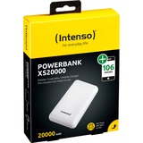 Intenso XS20000 Powerbank Zusatzakku LiPo 20000 mAh 7313552 Lithium polymer (LiPo) Hvid, Power Bank Hvid, 20000 mAh, Lithium polymer (LiPo), 3,7 V, Hvid