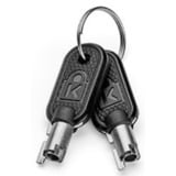 Kensington ClickSafe 2.0 3-i-1 nøglelås til laptop, Slot Sort, 1,8 m, Kensington, Nøgle, Kulstofstål, Sort