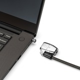 Kensington ClickSafe® 2.0 3-i-1 nøglelås til laptop, Slot Sort, 1,8 m, Kensington, Nøgle, Kulstofstål, Sort