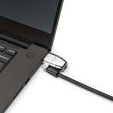 Kensington ClickSafe® 2.0 3-i-1 nøglelås til laptop, Slot Sort, 1,8 m, Kensington, Nøgle, Kulstofstål, Sort