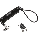 Kensington K:Portable Laptop Lock NanoSav, Slot Sort/Sølv, 2,3 m, Kensington, Nøgle, Kulstofstål, Sort, Sølv