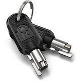 Kensington K:Portable Laptop Lock NanoSav, Slot Sort/Sølv, 2,3 m, Kensington, Nøgle, Kulstofstål, Sort, Sølv