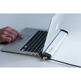 Kensington LAPTOP LOCK STATION 2 W/ MS 2, Sikkerhed Sølv/Sort, Kensington, Rundnøgle, Aluminium, Sølv