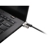 Kensington MICROSAVER 2.0 LAPTOP LOCK, Sikkerhed Sort, Kensington, Nøgle, Kulstofstål, Sort, Sølv