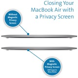 Kensington MP13 Magnetic Privacy Screen for MacBook® Pro 13-inch 2016/17/18/19, MacBook® Air 13-inch 2018, Beskyttelse af personlige oplysninger Sort, MacBook® Air 13-inch 2018, 33 cm (13"), Notebook, Rammeløst display privatlivsfilter, Blank/mat, Refleksfri, Anti-mikrobiel, Anti-reflekterende, 42 g