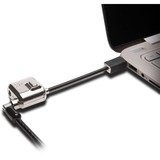 Kensington MiniSaver™ laptoplås med nøgle, Låsekasser 1,8 m, Kensington, Nøgle, Kulstofstål, Sort