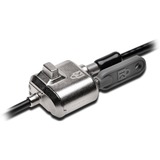 Kensington MiniSaver laptoplås med nøgle, Låsekasser 1,8 m, Kensington, Nøgle, Kulstofstål, Sort