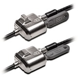 Kensington MiniSaver laptoplås med nøgle, Låsekasser 1,8 m, Kensington, Nøgle, Kulstofstål, Sort