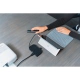 Kensington SD1610P USB-C Mobile Dock m/ Pass-Through opladning af Microsoft Surface Devices, Docking station Sort, Microsoft, Surface Book 2, Surface Go, Surface Pro 7, Surface Pro 7+, Surface Pro 8, Surface Laptop Go,..., USB Type-C, Grå