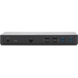 Kensington SD4750P USB-C & USB-A Dual 4K Docking Station W / 85W PD - DP & HDMI - Vind / Mac / Chrome Sort, Ledningsført, USB 3.2 Gen 1 (3.1 Gen 1) Type-C, 85 W, 3,5 mm, 10,100,1000 Mbit/s, Sort