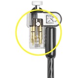 Kensington ULTRA MICROSAVER 2.0 KEYED LOC, Sikkerhed Sort, Kensington, Nøgle, Kulstofstål, Sort, Rustfrit stål