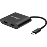 Kensington USB-C til Dual HDMI 1.4 videoadapter Sort, USB 3.2 Gen 1 (3.1 Gen 1) Type-C, HDMI, 3840 x 2160 pixel, Sort, 1 stk