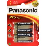 Panasonic 1x2 LR14PPG Alkaline 1.5V ikke-genopladeligt batteri Sølv, Alkaline, 1,5 V, 2 stk, Blå, Guld, Rød, 25,7 mm, 25,7 mm