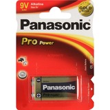 Panasonic 6LR61PPG Alkaline 9V ikke-genopladeligt batteri Sølv, Alkaline, 9 V, Rød, Hvid, 25,2 mm, 16,3 mm, 47,5 mm