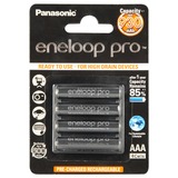 Panasonic Eneloop Pro Genopladeligt batteri Nikkel-Metalhydrid (NiMH) Genopladeligt batteri, Nikkel-Metalhydrid (NiMH), 4 stk, 930 mAh, Sort, Blister