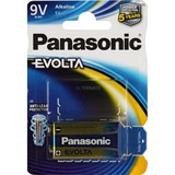 Panasonic Evolta Engangsbatteri Alkaline Sølv, Engangsbatteri, Alkaline, 9 V, 1 stk, Blå, IEC