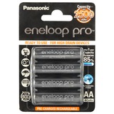 Panasonic eneloop pro Genopladeligt batteri AA Genopladeligt batteri, AA, 4 stk, 2500 mAh, Sort
