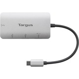 Targus ACH228 Sølv, USB hub Sølv, Sølv, Thunderbolt 3 host, Windows, MacOS, Chrome OS, 85 mm, 45 mm, 10 mm